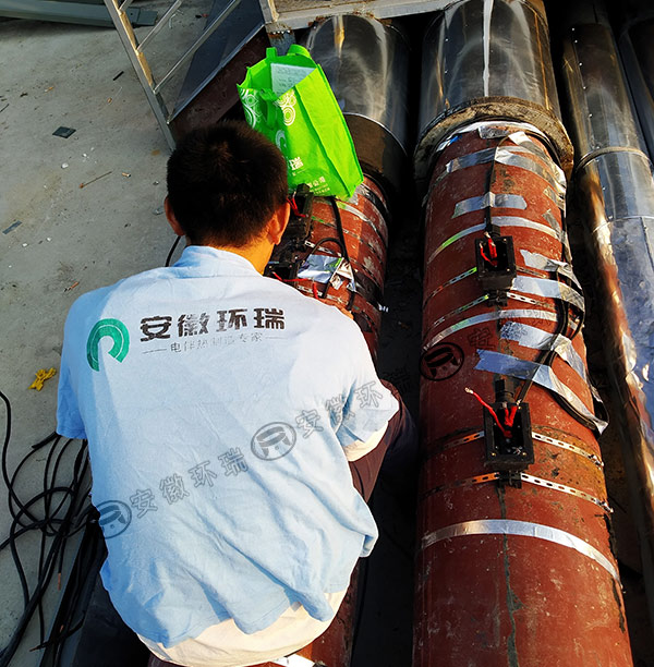 麻城時(shí)代廣場管道電伴熱帶保溫